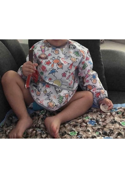 Yorni, Family Deluxe Uzun Kollu Bebek Mama Önlüğü