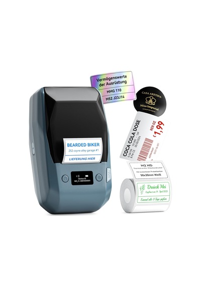 M2 Etiket Yazıcısı, Bluetooth Etiket Yazıcı, Termal Transfer Etiketleme Cihazı, Renkli Baskıyı Katkı Sağlar, K