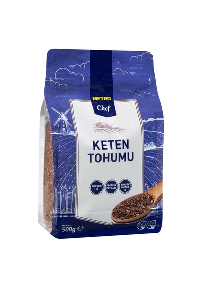 Metro Chef Keten Tohumu 500 G - Yüksek Lif, Omega 3 Ve Protein Kaynağı 4'li Avantaj Paketi - 4 Tarı