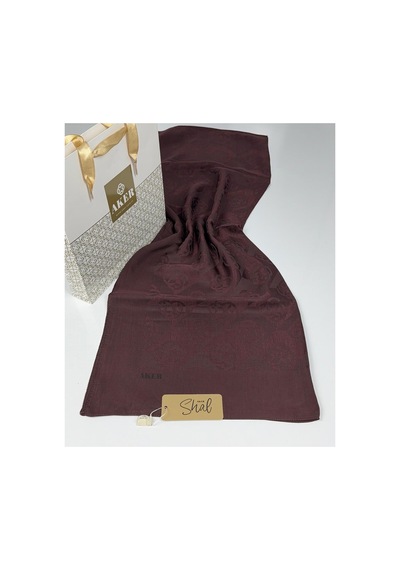 Aker Lyocell Naia Aura Şal 6070500 Koyu Bordo-942 Koyu Bordo-942
