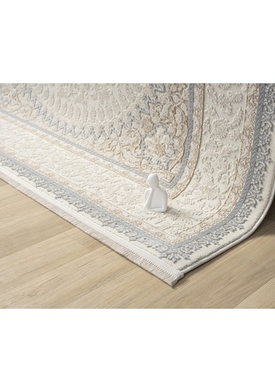 Mariesse Home Artes Serisi Bambu Dokulu Modern Sık Dokuma Makine Halısı Smart 12003 Gri