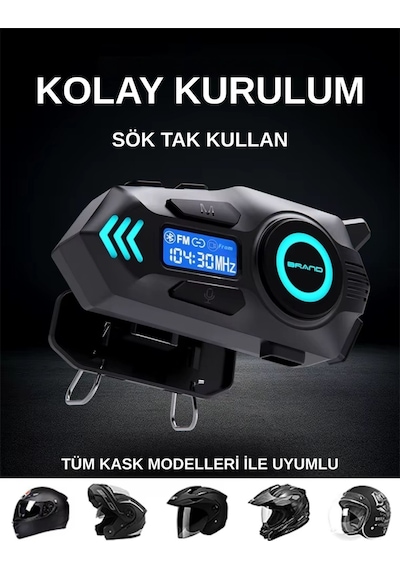 Wearfitpro K09 İntercom Bluetooth Motosiklet Kask Kulaklığı İntercom Kulaklık