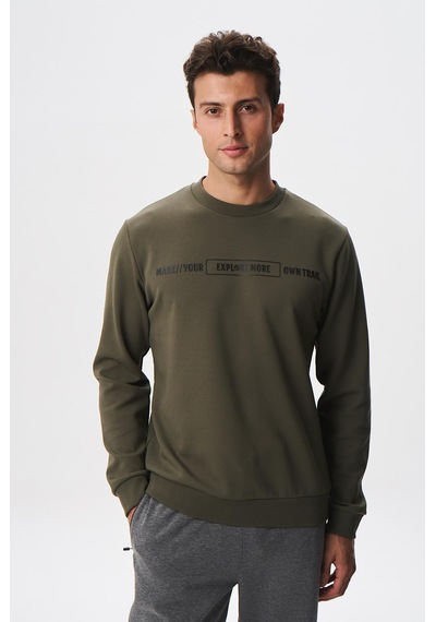 AR-MA Arma Erkek Slim Fit Su Geçirmeyen Scuba Kumaş İnterlok Bisiklet Yaka Sweatshirt K28124988801 Haki AR-MA Arma Erkek Slim Fit Su Geçirmeyen Scuba Kumaş İnterlok Bisiklet Yaka Sweatshirt K28124988801 Haki