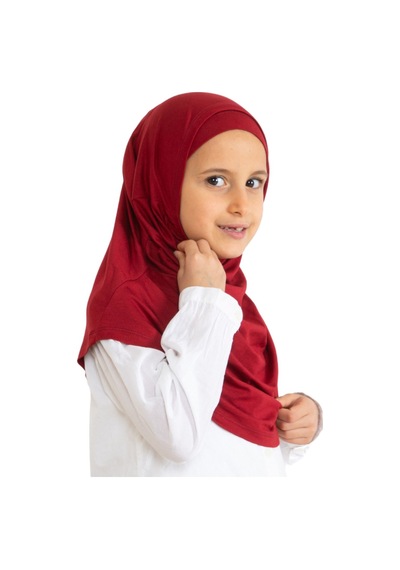 Modish Group Çocuk Hazır Giyim Başörtüsü Şal Turban Viskon - Bordo Bordo