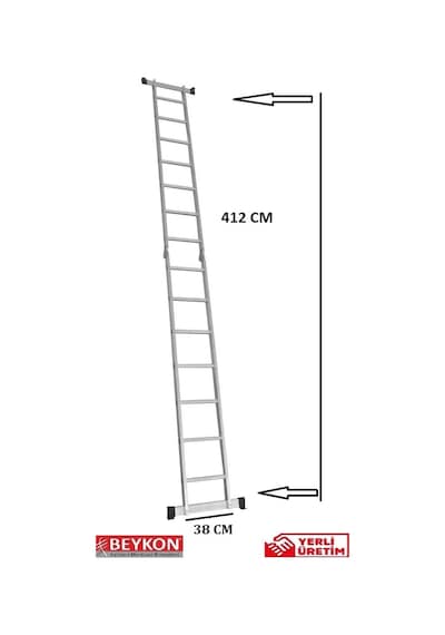 Beykon 7+7 Alüminyum Katlanır Çok Amaçlı Merdiven