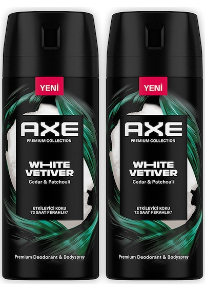 Axe Premium Collection Erkek Deodorant White Vetiver 150 Ml X2