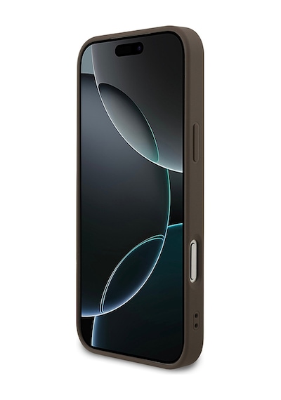 Apple Uyumlu iPhone 18 Pro Max Kılıf Guess  Lisanslı M-safe Özellikli Small 4g Classic Kapak Kahverengi