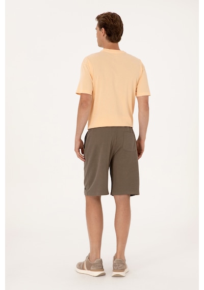 U.s. Polo Assn. Erkek Vizon Şort Örme 50300107-vr052 Vizon