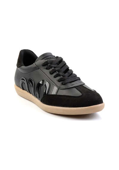 Siyah Siyah Rugan Kadın Sneaker K01179888809 Siyah