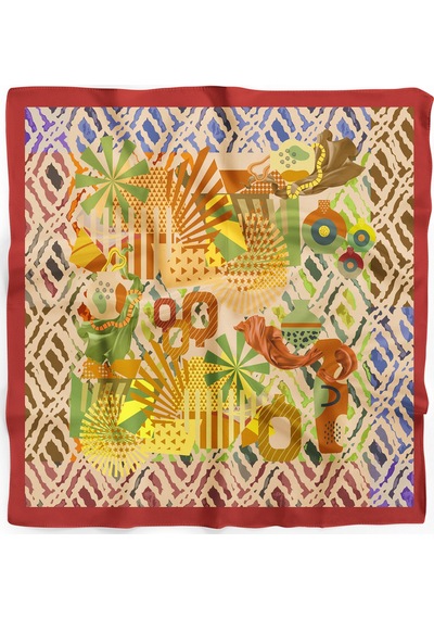 Boho-chich Desen Bandana/fular Çok Renkli
