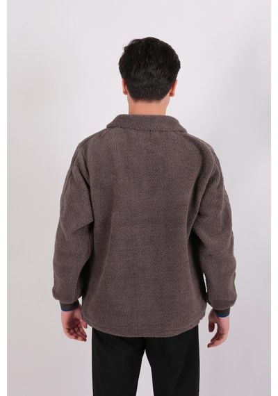 Five Pocket Ff23b6051 Erkek Peluş Mont Füme
