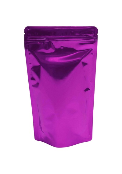 Pembe Metalize Kilitli Doypack Ambalaj 16 X 27 + 4 Cm. 500 Gr. -1000 Adet
