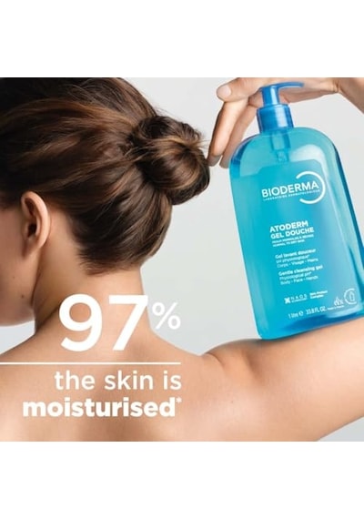 Atoderm Shower Gel Aile Boyu Kuru Ciltler İçin Nemlendirici Duş Jeli Bebek Çocuk Yetişkin 1 Lt 285 ML