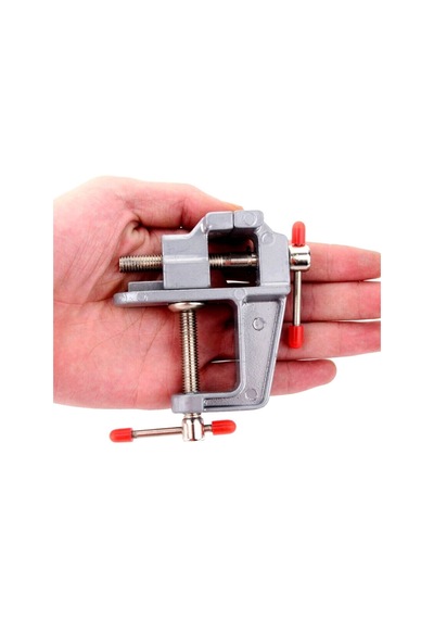 Mini Masa Tezgah Hobi Mengenesi Sabitleme Sıkıştırma Aparat 30mm Gri