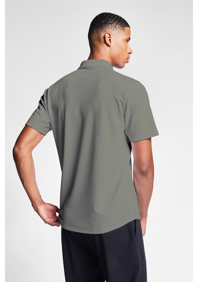 Erkek Kısa Kollu Gömlek 25s-1207-25n Haki