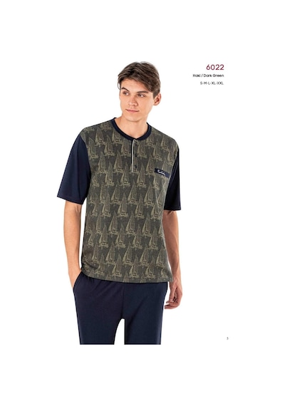 Pierre Cardin Erkek Kısa Kol 3'lü Pijama Takımı 6022 001