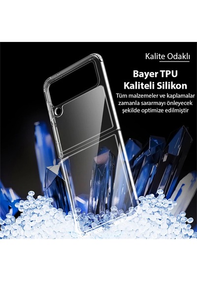 Dux Ducis Crystal Clin Series Samsung Galaxy Z Flip3 5g Shockproof Şeffaf Silikon Kılıf- 5775 Mh-hs3659-6602