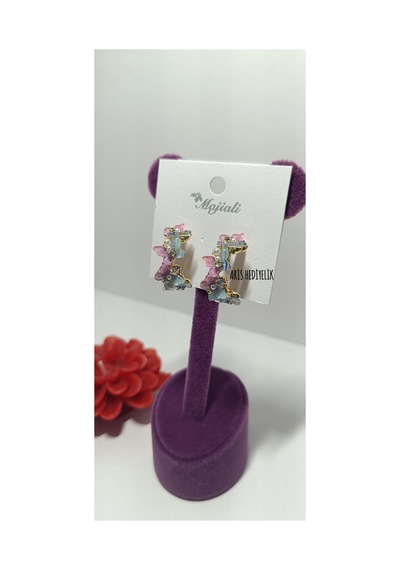 Kelebekli Küpe Çok Renkli - 726415683 Çok Renkli