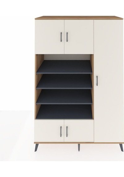 Kronos Dolap 11 Raflı 5 Kapaklı 132x59x195 Çam-aytaşı/antrasit Aytası/antrasıt - Atlas Çam Kronos Dolap 11 Raflı 5 Kapaklı 132x59x195 Çam-aytaşı/antrasit Aytası/antrasıt - Atlas Çam
