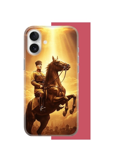 Apple iPhone 17 Uyumlu Atatürk5 Uv Baskılı Silikon Kılıf Renkli