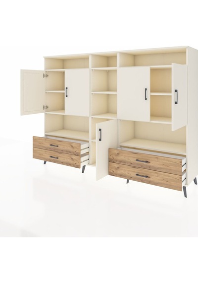 Hyperion Dolap 12 Raflı 4 Çekmeceli 5 Kapaklı 220x44x163 Aytaşı-a Aytaşı-aytaşı/çam Hyperion Dolap 12 Raflı 4 Çekmeceli 5 Kapaklı 220x44x163 Aytaşı-a Aytaşı-aytaşı/çam