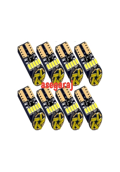 T10 Led Ampül Dipsiz Beyaz Led 10 Adet 15 Ledli Park Ledi