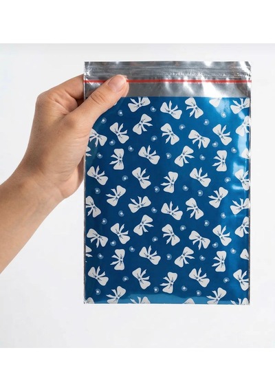 Kendinden Yapışkanlı Metalize Hediye Paketi Poşeti 15x25 Cm 100 Adet