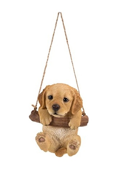 Ltd Hi 87704-ı Asılı Retriever Köpek Yavrusu Dış Mekan Heykelcik Taba Kahverengi Diğer