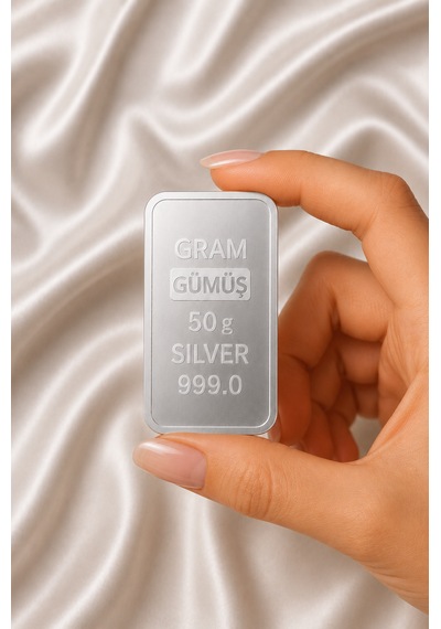 50 Gram Külçe Gümüş Yatırımlık Gümüş