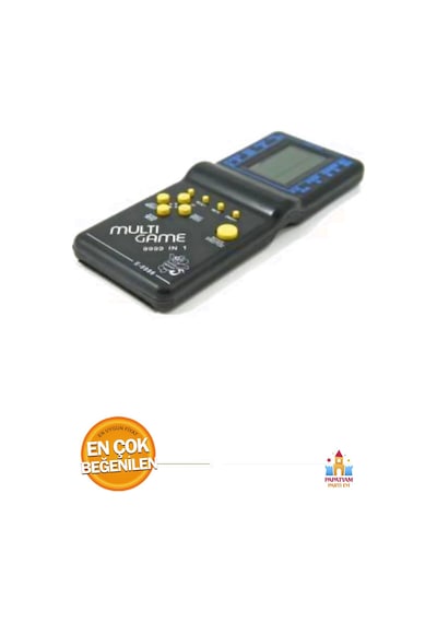 Nostaljik Gameboy Tetris Konsolu - Renkli Pil İle Çalışan Oyuncak Konsol