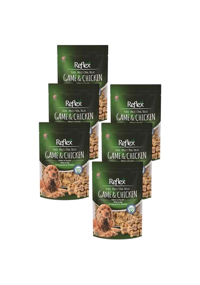 Semi Moist Av Hayvanlı Ve Tavuklu Kemik Şekilli Köpek Ödülü 150 Gr Altılı Paket