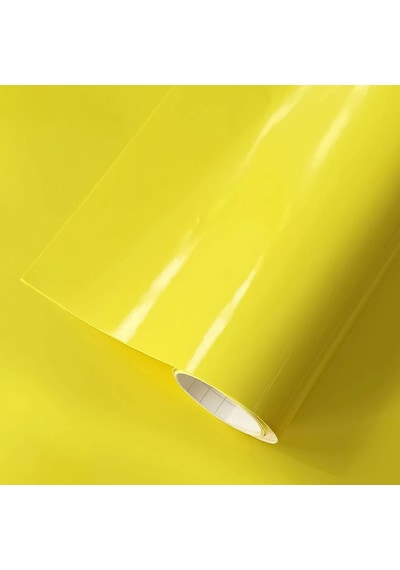 Sarı Renk Kendinden Yapışkanlı Çok Amaçlı Kaplama Folyosu 61 Cm X 1 Metre