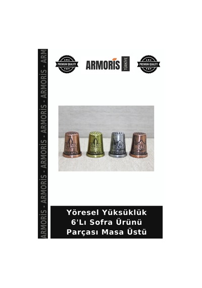 Yöresel Yüksüklük 6'lı Sofra Ürünü Parçası Masa Üstü
