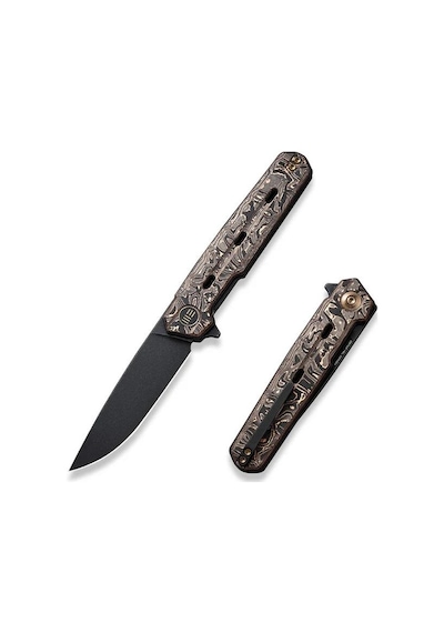 We Knife Navo Copper Foil Carbon Kamp Çakı Siyah