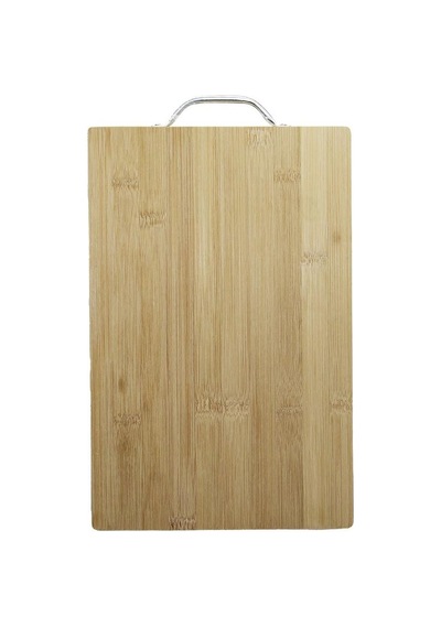 3b Trend Metal Tutacaklı Lüx Bambu Kesme Tahtası 30 Cm 20 Cm Ahşap