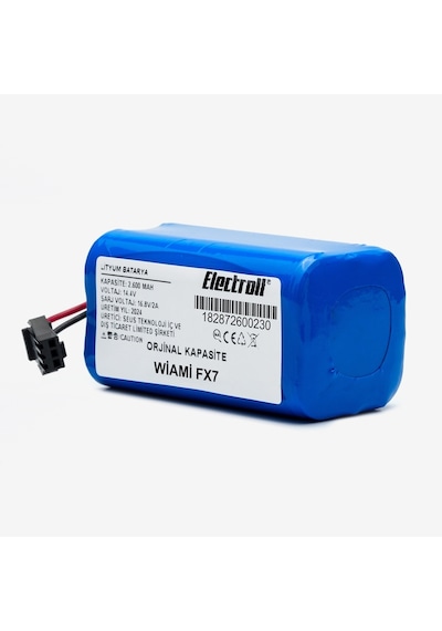 Wiami Fx7 Batarya 2.600mah Pil Robot Süpürge Batarya