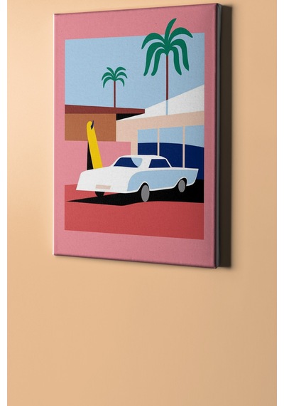 Webstyle Sayılarla Boyama Seti Çerçeveli Kasnaklı Tatil 2 50x65 Cm