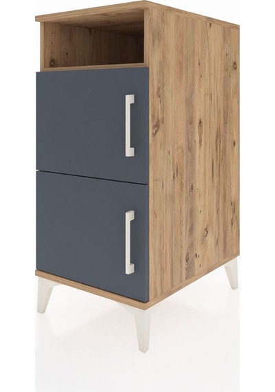 Kronos Komodin 2 Raflı 2 Kapaklı 44x59x96 Çam-antrasit Atlas Çam Kronos Komodin 2 Raflı 2 Kapaklı 44x59x96 Çam-antrasit Atlas Çam