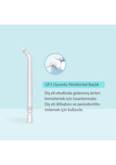 Gf3 Ağız Duşu Başlığı 2'li Periodontal Uyumlu GF3