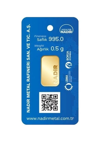 Nadir Gold 0,50 Yarım Gram Külçe Altın 24 Ayar