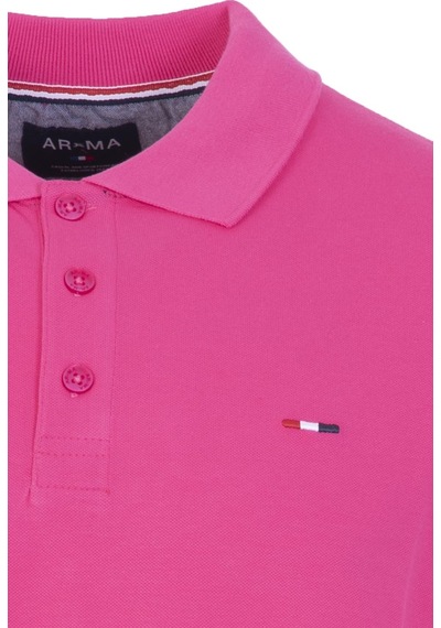 AR-MA Arma Erkek Basic Büyük Beden Polo Yaka Tişört Y6tyo8611 Pembe