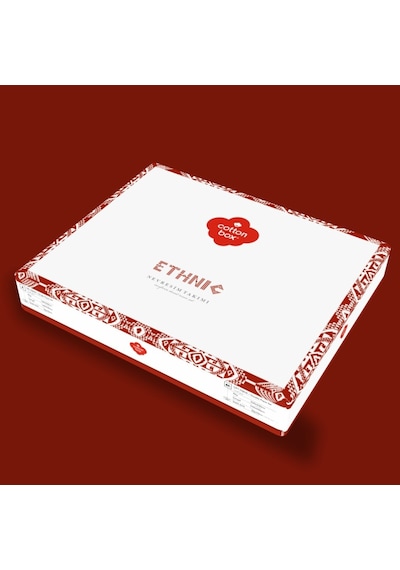 Cotton Box Ethnic Çift Kişilik Nevresim Takımı Felix Kiremit (425125430) Kiremit