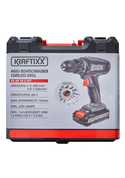 Kraftixx KX-AS 18 Li Kit Akülü Vidalama - 4514000 Kraftixx KX-AS 18 Li Kit Akülü Vidalama - 4514000