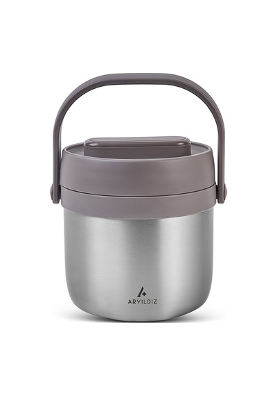 Aryıldız Bento Yuvarlak Steel Lunch Box - 1400 Ml Çelik