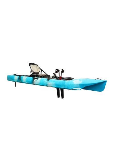 Sup Pro Pedallı Balıkçı Kanosu Mavi Kamuflaj Seti