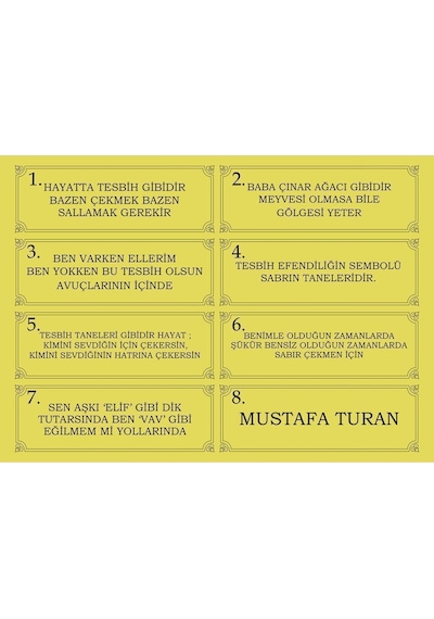 Özel Yazılı, Özel Kutulu Altın Parçacıklı Tesbih Erkek Hediye Sertifikalı Kişiye Özel İsimli Ks2009