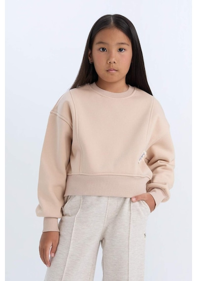 DeFacto Kız Çocuk Relax Fit Bisiklet Yaka Basic Düz İçi Yumuşak Tüylü Kalın Sweatshirt D4298A824WNBG390 Bej DeFacto Kız Çocuk Relax Fit Bisiklet Yaka Basic Düz İçi Yumuşak Tüylü Kalın Sweatshirt D4298A824WNBG390 Bej