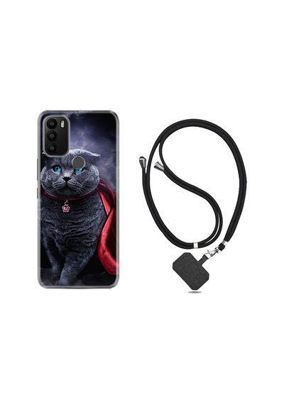 General Mobile Gm21 Plus Kılıf Boyun Askılı Super Cat 1666