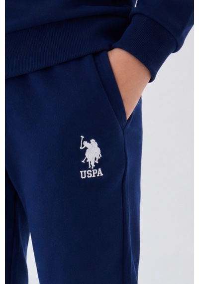 U.s. Polo Assn. Erkek Çocuk Bisiklet Yaka Pigment Baskılı Kışlık Regular Fit Lacivert Eşofman Takımı Us2135-c-v5 Us2135-c-v5