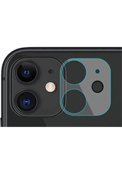 Apple Uyumlu   iPhone 11 Nettech Şeffaf Çerçeveli Seri Kamera Cam